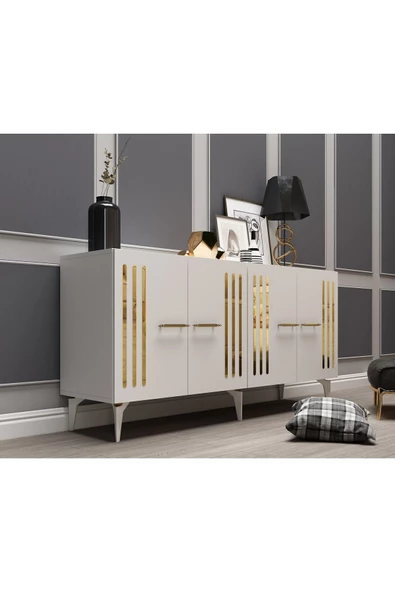 DemonteHome  JUNESDH KONSOL BEYAZ-ALTIN - 2