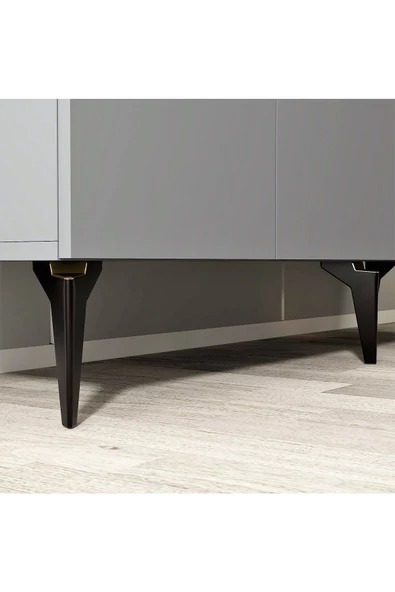 DemonteHome  Alvindh Lazer Desenli Konsol Antrasit - 6