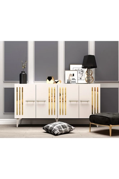 DemonteHome  JUNESDH KONSOL BEYAZ-ALTIN