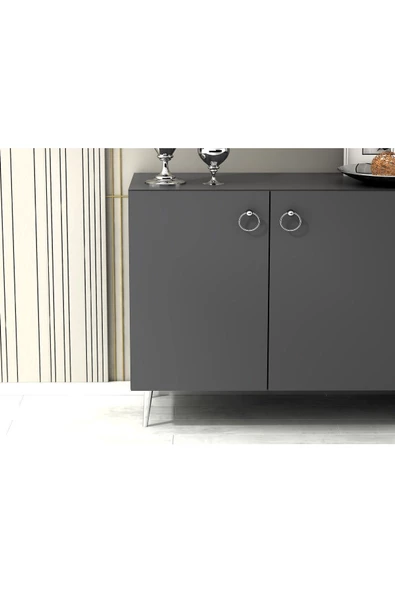 DemonteHome  DROPDH KONSOL ANTRASİT GÜMÜŞ - 7