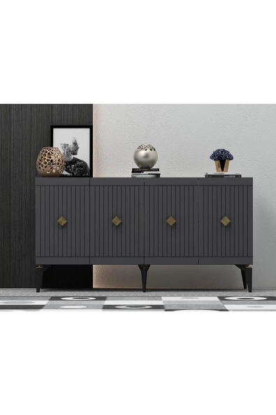 DemonteHome  MİDASDH KONSOL ANTRASİT ALTIN