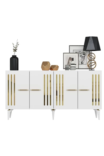 DemonteHome  JUNESDH KONSOL BEYAZ-ALTIN - 7