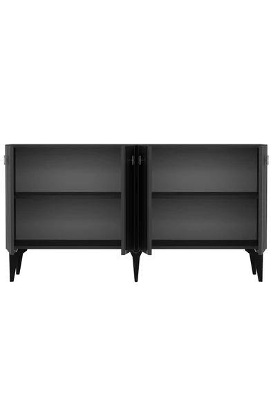DemonteHome  DORRUKDH LAZER DESENLİ KONSOL ANTRASİT-GÜMÜŞ - 4