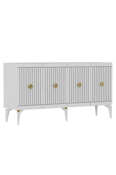 DemonteHome  MİDASDH KONSOL BEYAZ ALTIN - 6