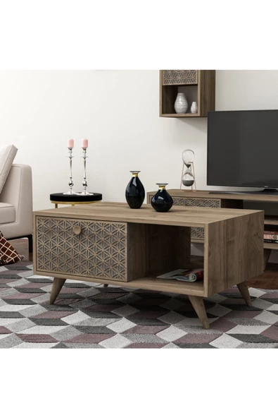 DemonteHome  NEWYORKDH ORTA SEHPA CEVİZ - 3