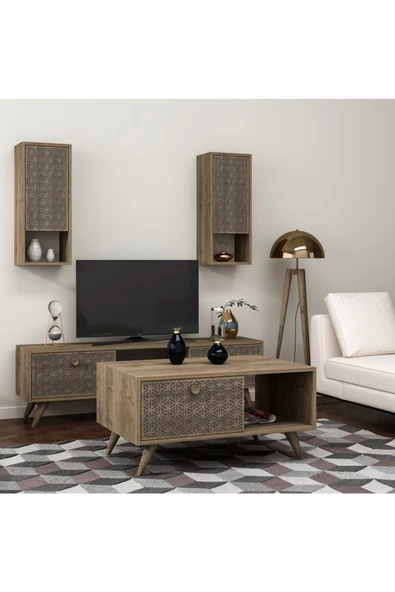 DemonteHome  NEWYORKDH ORTA SEHPA CEVİZ - 2