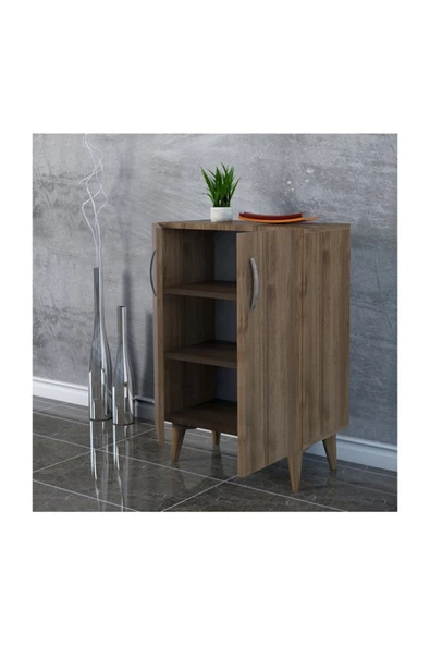 DemonteHome  Deltadh Evrak Ve Mutfak Dolabı Ayakkabılık Ceviz - Resim 3