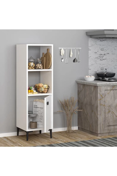 DemonteHome  Alonedh Çok Amaçlı Mutfak Dolabı Beyaz - 2