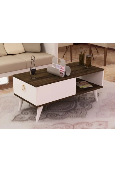DemonteHome  MİRAYDH ORTA SEHPA CEVİZ BEYAZ