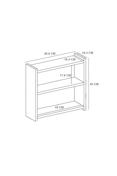 DemonteHome  MİNEDH MUTFAK TEZGAH ÜSTÜ RAF SAFİRMEŞE - Resim 3