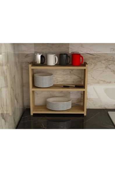 DemonteHome  MİNEDH MUTFAK TEZGAH ÜSTÜ RAF SAFİRMEŞE - Resim 2