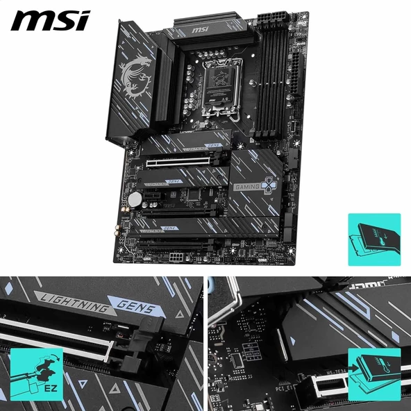 MSI Z890 GAMING PLUS WIFI SOKET 1851 DDR5 9200MHZ - 5