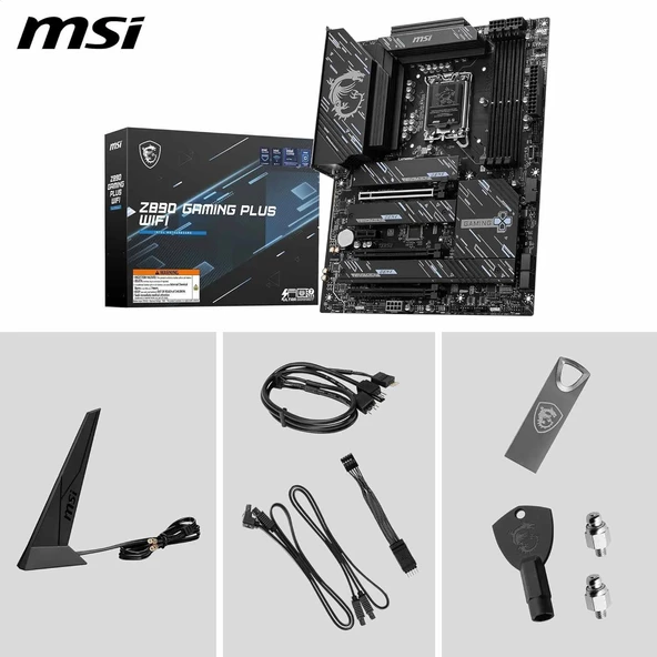 MSI Z890 GAMING PLUS WIFI SOKET 1851 DDR5 9200MHZ - 3