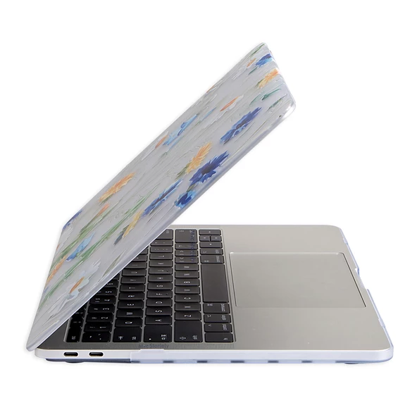 Macbook Air M1 13 inç Kılıf Flower01NL (TouchID'li M1 Air) A2337 A2179 A1932 ile Uyumlu - 11