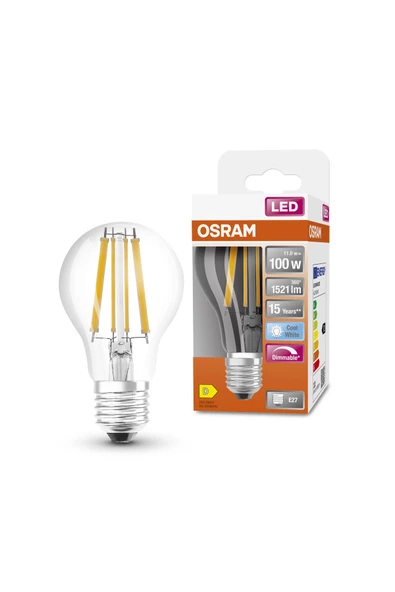 OSRAM LED FLAMENT DİM 11W KIRIK BEYAZ IŞIK E27