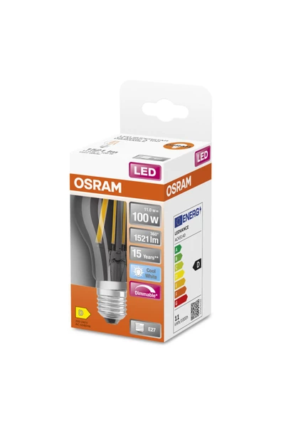 OSRAM LED FLAMENT DİM 11W KIRIK BEYAZ IŞIK E27 - 3