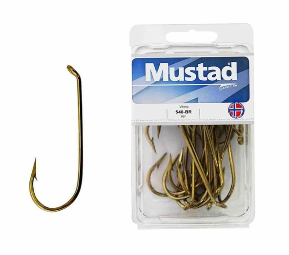 Mustad Olta İğnesi 540 25 li  BRONZ NO:2-0