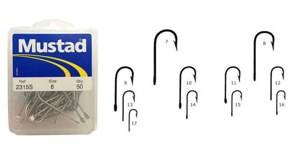 Mustad Olta iğnesi 2315 S 50 li  NO:15 İNOX ürün görseli 1