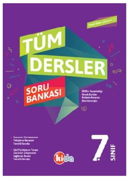 Kida 7.Sınıf Tüm Dersler Soru Bankası