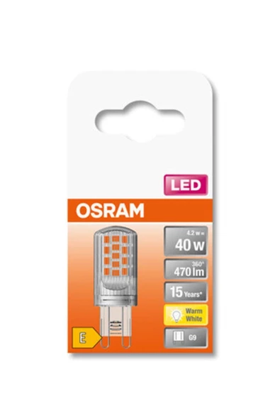 OSRAM LED PIN G9 4.2W SARI IŞIK