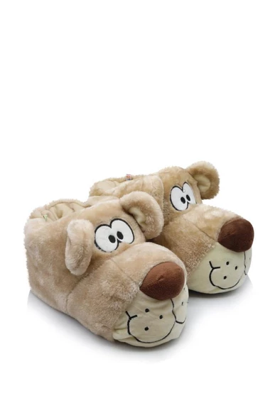 Twigy AA0625 TW FIBERT Kadın Hayvanlı Panduf Bej 36-41