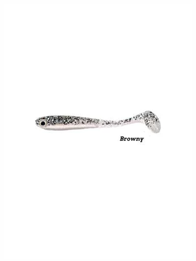 Fujin Bomb Shad 85mm Slikon Balık  Browny - 10