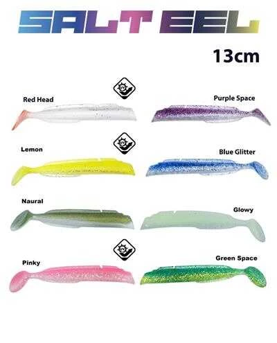 Fujin Salt Eel Body 13cm x3 Silikon Yem Gövde  035 Pinky