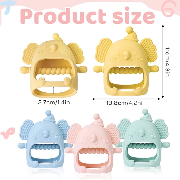 Kiki 2501 Silikon Eldiven Dişlik Diş Kaşıyıcı - 4