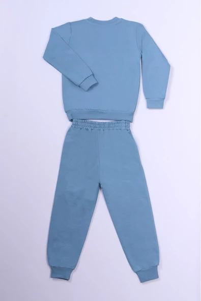 ERKEK ÇOCUK EŞOFMAN TAKIMI ASLAN KRAL BASKILI B56 - Resim 4