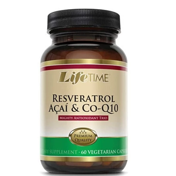 Life Time Resveratrol Acai & Co-Q10 60 Kapsül ürün görseli