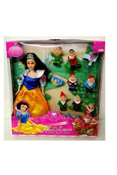 Oyuncak Pamuk Prenses Ve Yedi Cüceler Oyuncak Bebek Seti - 2