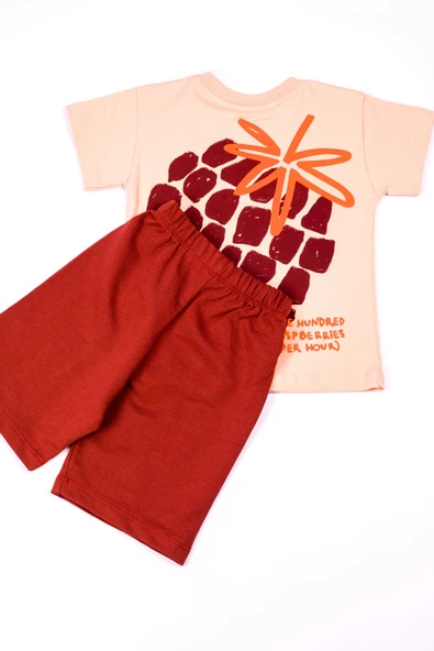 ERKEK ÇOCUK ŞORTLU TAKIM SIRT BASKILI DETAYLI B28 - Resim 8