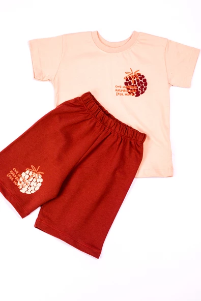 ERKEK ÇOCUK ŞORTLU TAKIM SIRT BASKILI DETAYLI B28 - Resim 7