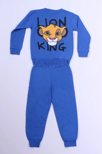 ERKEK ÇOCUK EŞOFMAN TAKIMI SIRT KAPLAN BASKI DETAYLI B51 - Resim 4