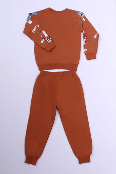 ERKEK ÇOCUK EŞOFMAN TAKIMI KÖPEK BASKILI B53 - Resim 6