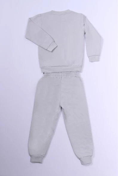 ERKEK ÇOCUK EŞOFMAN TAKIMI ASLAN KRAL BASKILI B56 - Resim 6