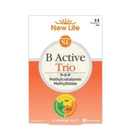 New Life B Active Trio Sublingual 30 Tablet ürün görseli