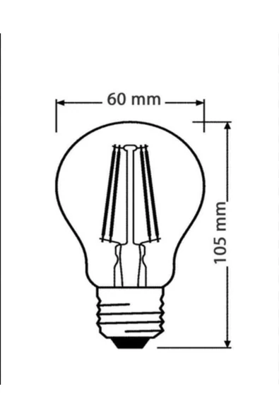 OSRAM LED FLAMENT DİM 7W SARI IŞIK E27 - 2