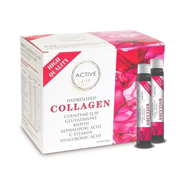 Active Life Kollagen İçeren Takviye Edici Gıda 14x40ml Flakon ürün görseli