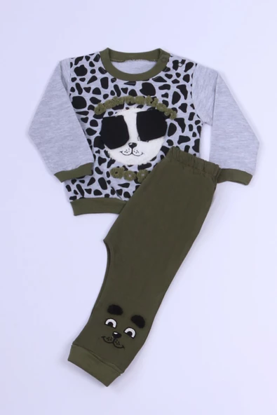 ERKEK ÇOCUK EŞOFMAN TAKIMI KABARTMA BASKILI B83 - 4