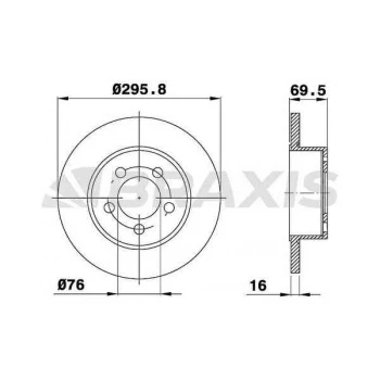 ARKA FREN DISK AYNASI DAILY II 09 - 02- DAILY III 05 - 06- - BRAXIS AE0595