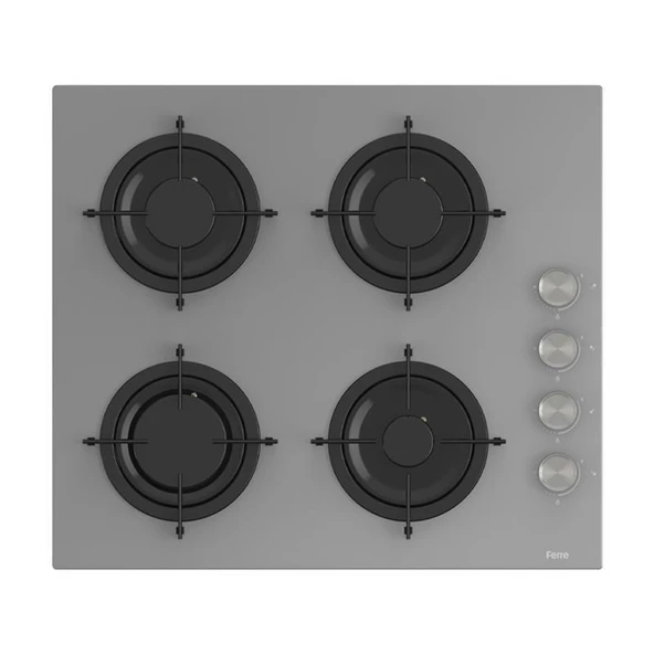 Ferre Pure Cs Serisi Gri Cam Ankastre Set D088 - CS208 - XE61CPR - 3