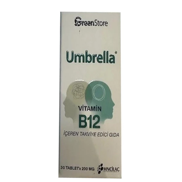 Umbrella Vitamin B12 30 Tablet ürün görseli