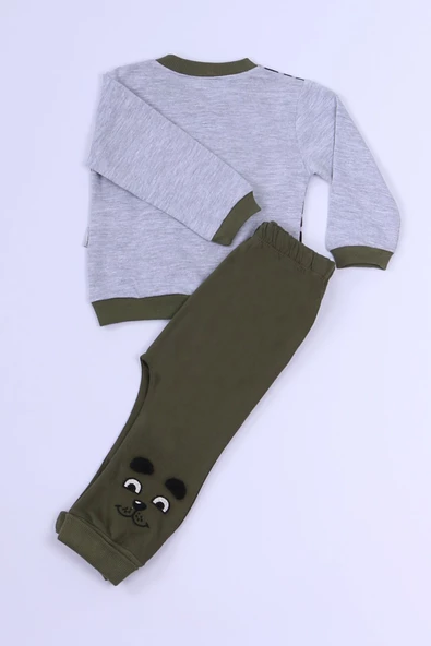 ERKEK ÇOCUK EŞOFMAN TAKIMI KABARTMA BASKILI B83 - 6