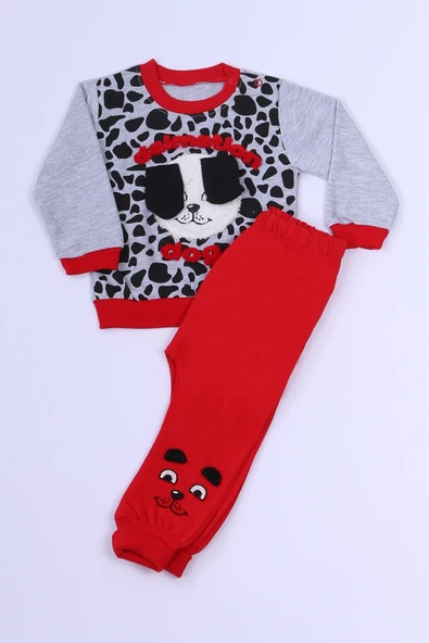 ERKEK ÇOCUK EŞOFMAN TAKIMI KABARTMA BASKILI B83 - 2