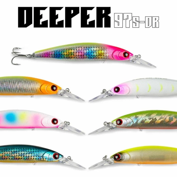 Fujin Deeper97 Sinking 97mm 18gr Maket Balık - Resim 3