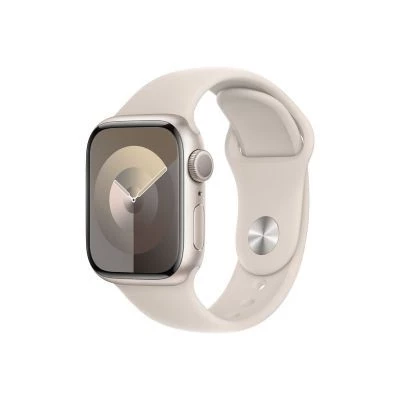 Apple Watch Seri 9 Gps 41MM Yıldız Işığı Alüminyum Kasa Spor Kordon - M/l MR8U3TU/A