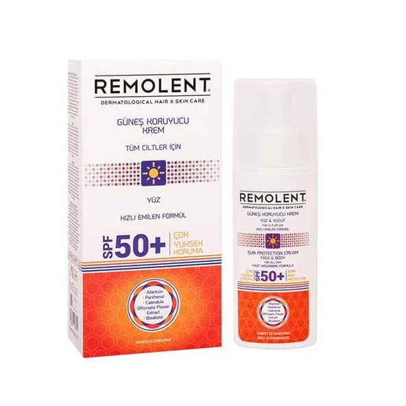 Remolent Güneş Kremi Tüm Cilt Spf50+ 75ml