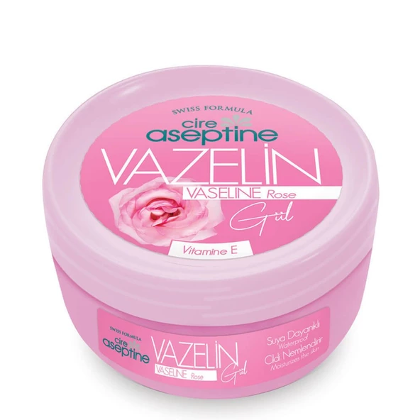 Cire Aseptine Vazelin El, Yüz ve Vücut Nemlendirici  ROSE 150ml