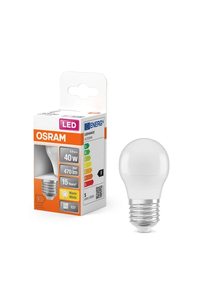 OSRAM TOP AMPÜL 4.9W E14 SARI IŞIK